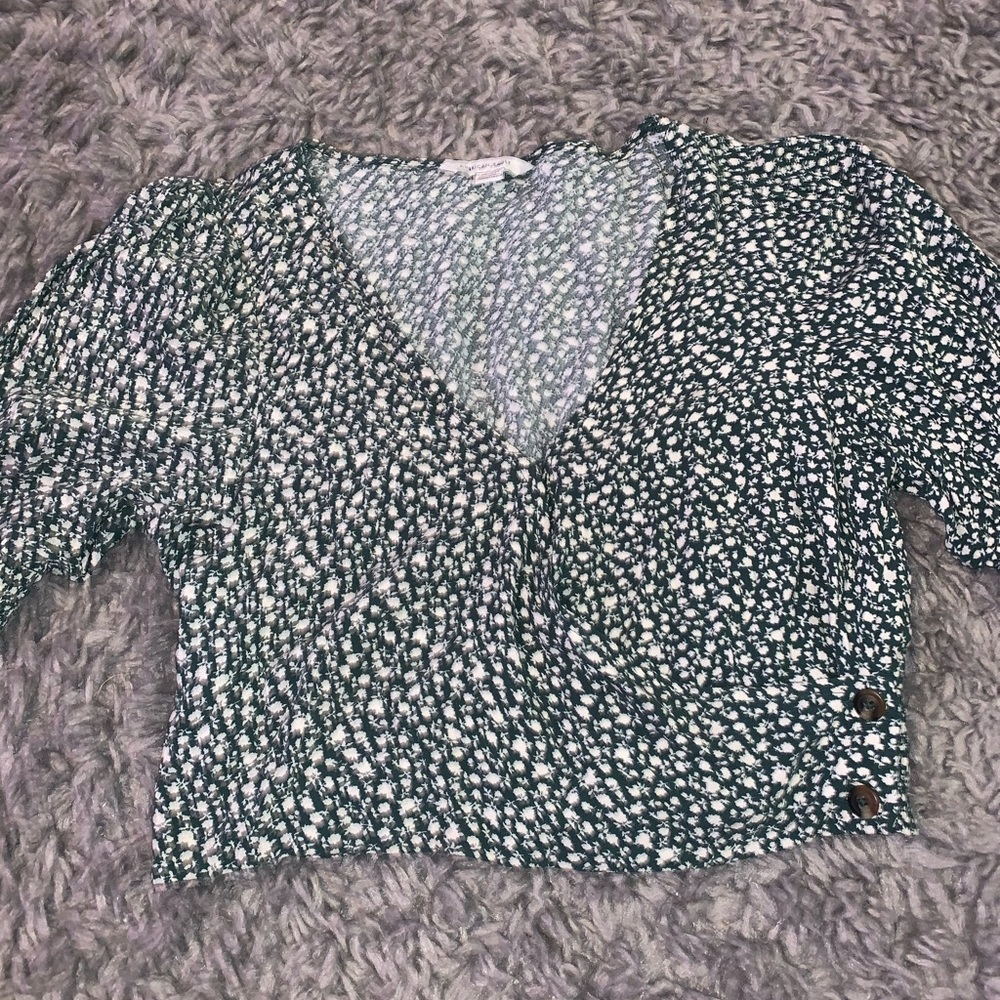 Floral American Eagle Top
